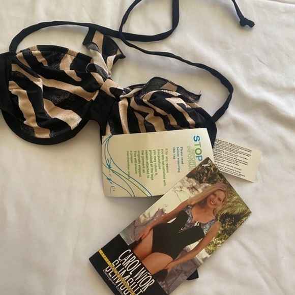 𝅺carol Wior bikini top 1-pcs size-12,‎ Does not have padding - Picture 7 of 10